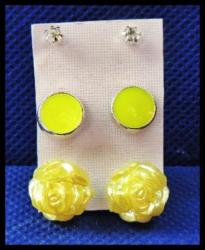 Yellow Earring Set 3