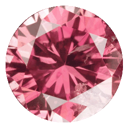 0.50 Carat Pink Diamond Si1 Clarity Size 5 Mm