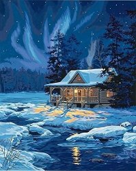Diy Diamond Painting 3 D Cross Stitch Cabin In The Woods