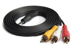 Av Cable 3.5MM 3 Jack Rca Audio Video Coaxial Cable Male Female