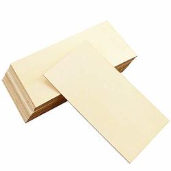 15 Pack Unfinished Wood Sheets,Balsa Wood Thin Wood Board for