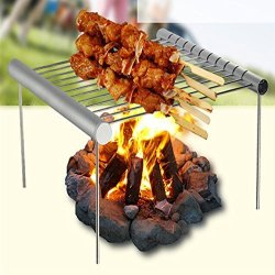 Tyfocus Portable Stainless Steel Bbq Grill Folding Bbq Grill MINI Pocket Bbq Grill Barbecue Accessories For Home Park Use