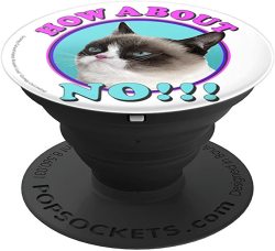 Grumpy Cat How About No Cat Face Image Popsockets Grip And Stand For Phones And Tablets