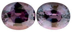2.26ct Sri Lankan Spinel G.i.s.a.certified Matching Pair Colourchange: Violet-blue To Dpurple Vvs