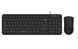 Alcatroz U2000BLK U2000 Jelly Bean Black USB Keyboard And Mouse Combo