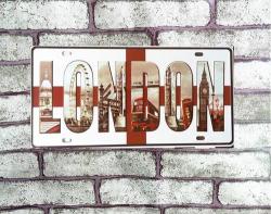 Decorative License Plate - Vintge Plate Signs "london" Art Wall Decor