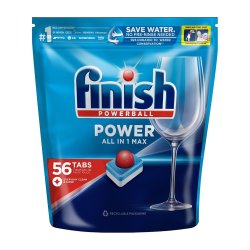 Finish Powerball All In 1 Max Shine And Protect Dishwasher Tablets 56 Pk