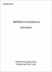 Birthday Madrigals Sheet Music Double Bass Part