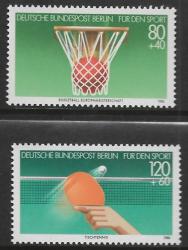 Germany - Berlin Mnh 1985 Sport Table Tennis Basketball Um
