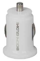 Body Glove 2.1 Amp Car Charger Micro USB - White
