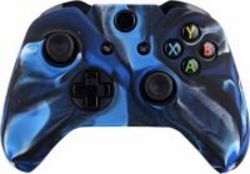 CCMODZ Silicone Case Skin For Xbox One Controller & Blue Camo 2 Black