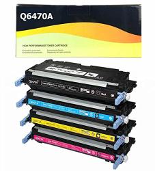 Gallop Compatible Toner Cartridges Replacement For Hp 501A Q6470A Q6471A Q6472A Q6473A Used In Color Laserjet 3600 3600N 3600DN 3800 3800N 3800DN 3800DTN CP3505