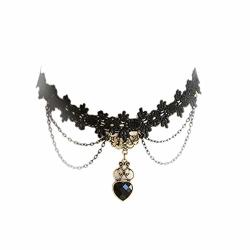 Lilimeng New Handmade Gothic Retro Vintage Women Lace Collar Choker Necklace