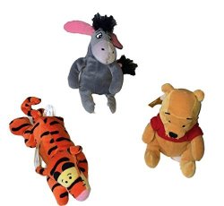Disney Interactive Studios Winnie The Pooh Bean Bag Set Of 3 New Pooh New Tigger Grey Eeyore