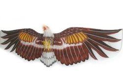 American 3d Falcon Kite Flying Toy & Hobby Outdoor Park Beach Fun Garden Farm Defense Bird Scaring Traditional Chinese Souvenir Art & Handicraft Collectible Brown