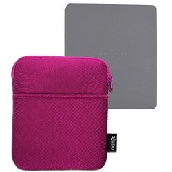 Cosmos Neoprene Protection Carrying Sleeve Case Bag For Amazon Kindle Oasis E-reader 2016 Deep Pink Color