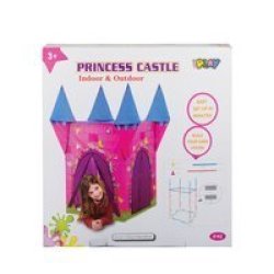 Princess Castle - Toy - Pink & Blue - 110 Cm X 110 Cm X 132 Cm