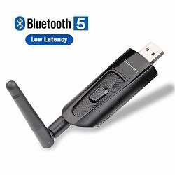 Friencity USB Bluetooth Transmitter For PC Laptop Mac PS4 Nintendo Switch Low Latency Wireless Audio Adapter For Home Stereo Pair To Airpods Tws Bose
