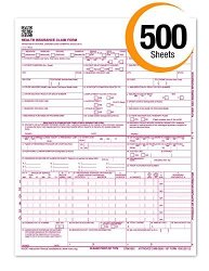 Cms 1500 Claim Forms "new" Hcfa Version 02 12 - Health Insurance Laser Cut Sheet - 500 Sheets
