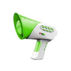 Buedvo Speaker Toy Smart Multi Voice Changer Amplifier 7 Different Voice Handheld MIC Toy Play Kids Bullhorn Smart Multi Voice Changer Megaphone Amplifier 7 Different Voice Green