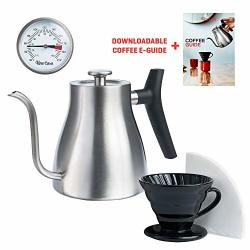 GROSCHE Marrakesh Gooseneck Stainless Steel Pour-Over Drip Kettle