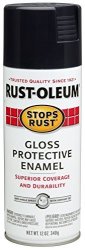 RUST-OLEUM 7779830-6PK Stops Rust Spray Paint 12-OUNCE Gloss Black 6-PACK