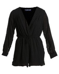 I am Woman Betty Playsuit in Black