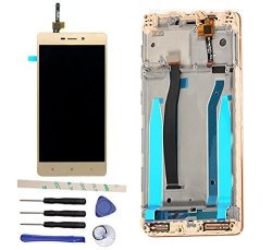 Lcd Display Touch Screen Digitizer Assembly With Frame For Xiaomi Redmi 3 3S 3X 3 Pro Gold W Frame