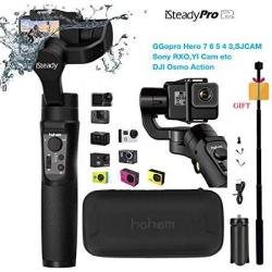 Hohem Isteady Pro 2 Gimbal Stabilizer For Action Camera Gopro Hero 7 6 5 4 3+ 3 Sony RX0 Yi Cam 4K Aee Sjcam Dji Osmo Action Splashwaterproof With Ext