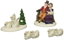 Vi The 12 Days Of Dickens' Village Six Geese A-laying Set Of 2 - Department 56 Retired