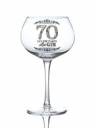 Boxer Gifts Age 'seventy - Let The Party Be-gin' Novelty Gin Birthday Bloom Balloon Glass Funny Gin Glassware Gift Perfect For A Gin