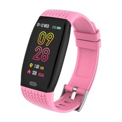 Bakeey S2 1.14' Big Screen Wristband Heart Rate Monitor Fitness Tracker USB Charger Smart Watch