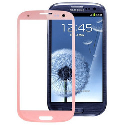 Original Front Screen Outer Glass Lens For Samsung Galaxy S3 Siii I9300 pink - Pink