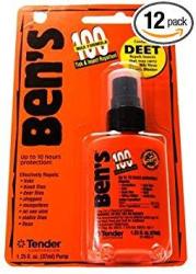 Ben's 100 Deet Max Formula Tick & Insect Repellent - 1.25 Oz Spray Case Of 12