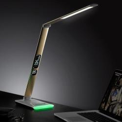 M3 Ac 100-240V 12W Foldable LED 5-GRADE Dimmable Desk Lamp With Calendar Display & Colorful Touch...