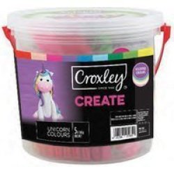 Create Play Dough - Unicorn Assorted Colours 5 X 100G In Bucket
